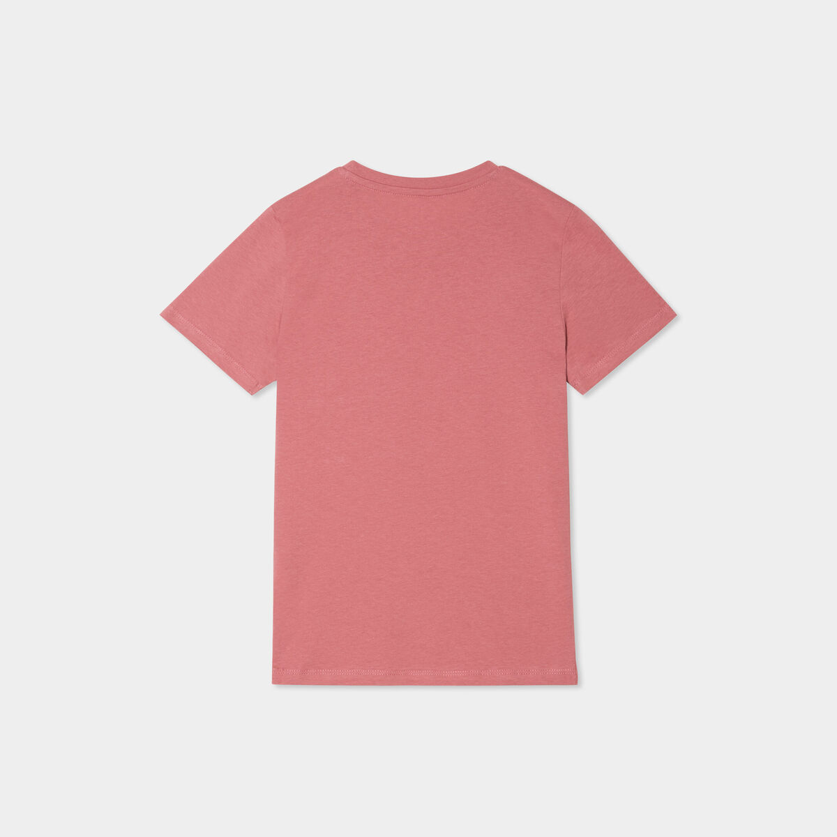 T-shirt en coton manches courtes vieux rose garçon