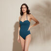 Maillot de bain une pièce bleu pétrole femme