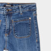 Jeans bootcut poches plaquées Creeks denim stone fille