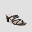 Mules &agrave; talons noir femme