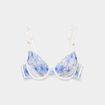 Soutien-gorge embo&icirc;tant dentelle bleu clair femme