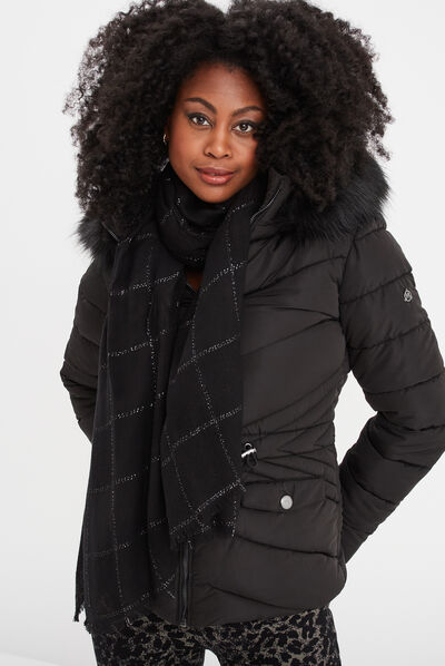 Foulard noir femme