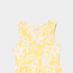 Robe patineuse sans manches coton jaune fille
