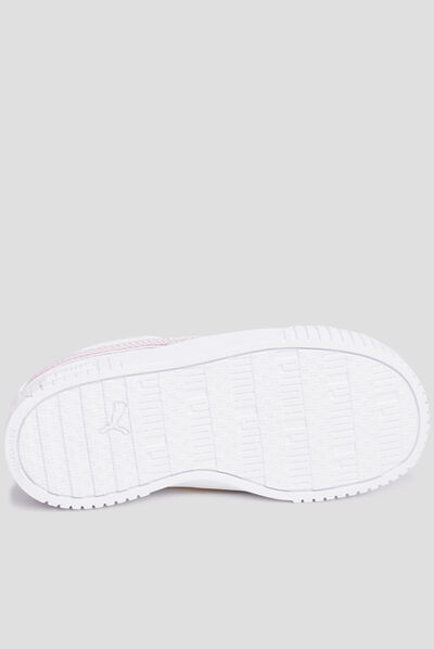 Tennis basses à lacets Puma Carina blanc fille