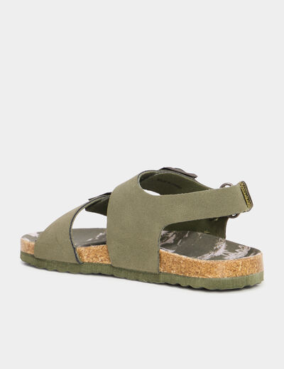 Sandales vert kaki garçon
