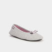 Chaussons ballerines Isotoner gris femme