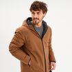 Blouson r&eacute;versible coupe-vent d&eacute;perlant marron homme