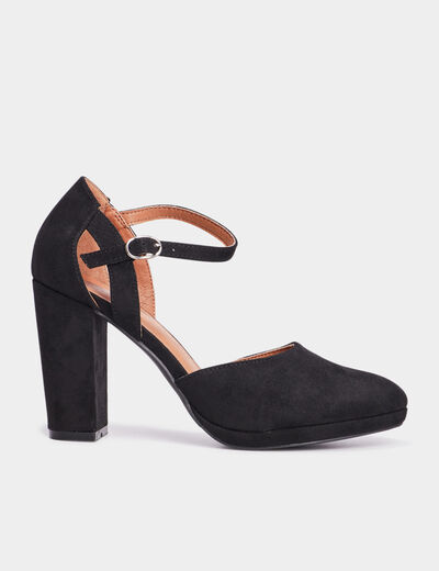 Escarpins &agrave; talons noir femme