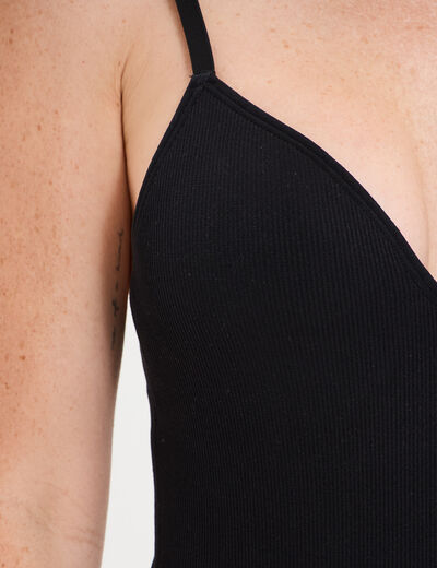 Body triangle ajustable noir femme