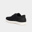 Derbies &agrave; lacets effet tricot noir homme