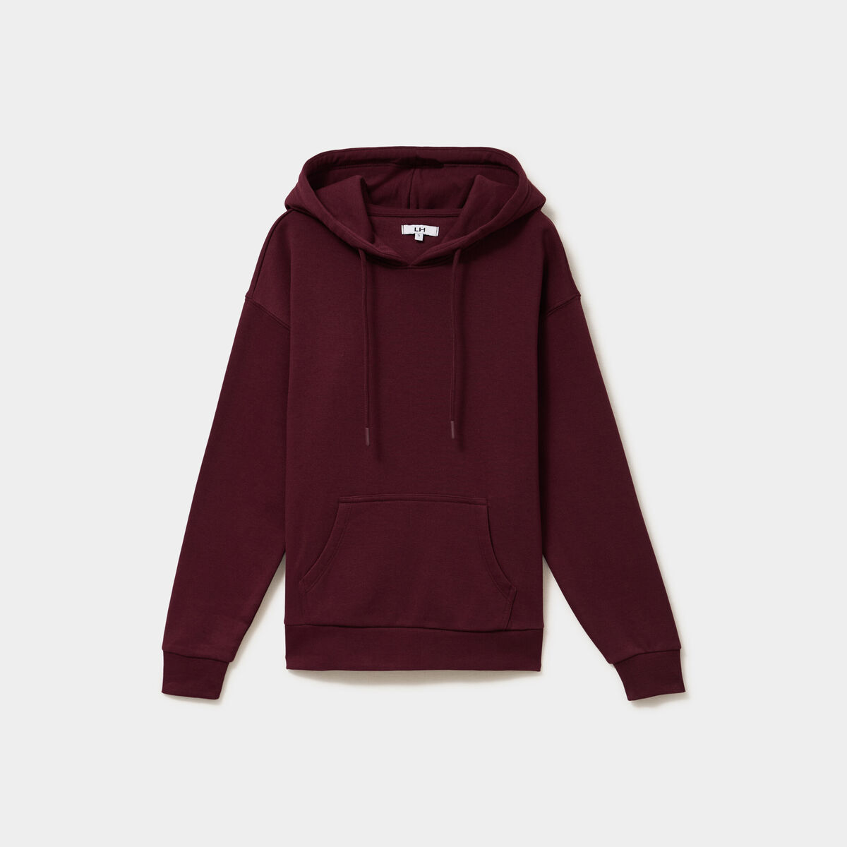Sweat hoodie 1 poche &agrave; capuche violet fonc&eacute; femme