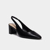 Escarpins slingback &agrave; talons noir femme