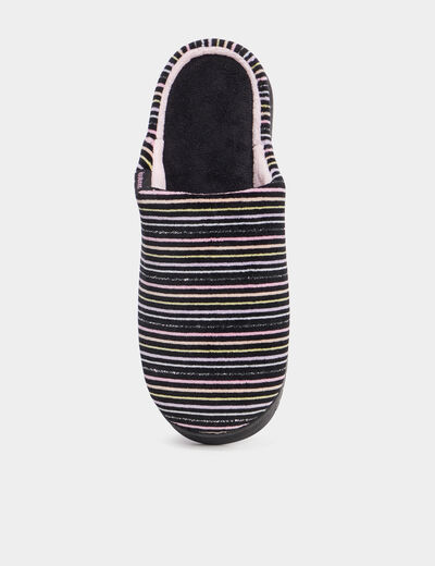 Chaussons mules lavables Isotoner multicolore femme