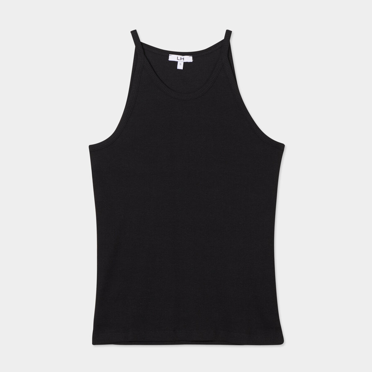 D&eacute;bardeur encolure am&eacute;ricaine coton noir femme