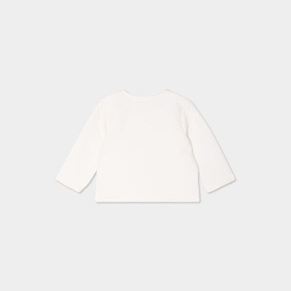Ensemble de naissance 2 pièces blanc bébé fille