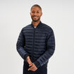 Doudoune l&eacute;g&egrave;re d&eacute;perlante col teddy bleu marine homme