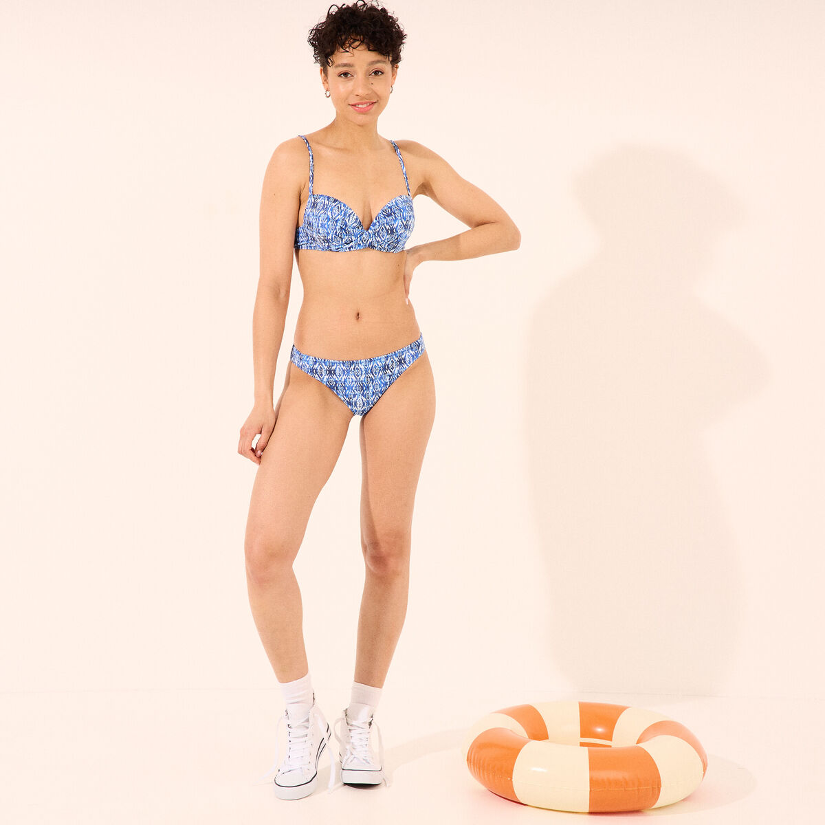 Bas de maillot de bain bleu femme