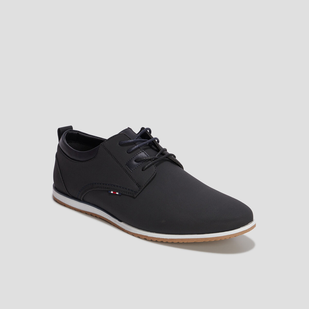 Derbies texturées à lacets noir homme