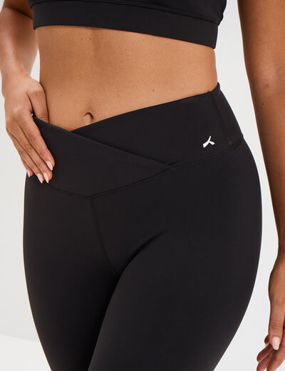 Legging de sport taille haute noir femme