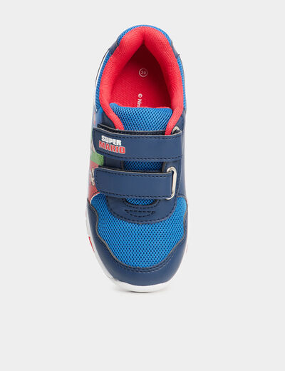 Baskets running lumineuses Super Mario bleu garçon