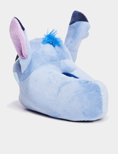 Chaussons aspect velours Stitch bleu fille