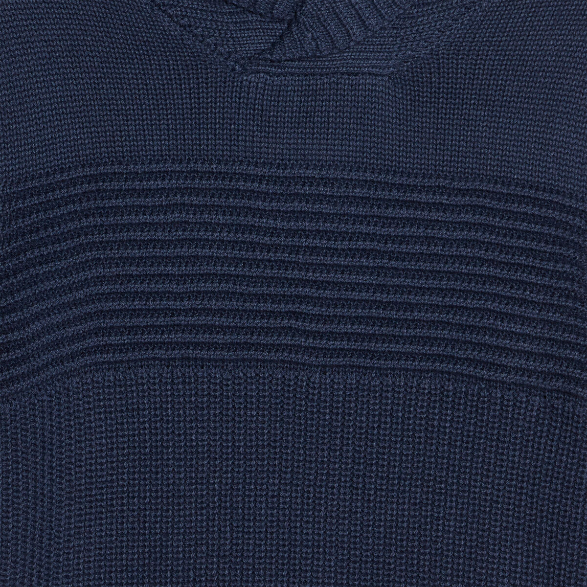 Pull avec col châle bleu marine garçon