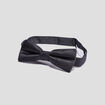 Noeud papillon effet satin noir homme