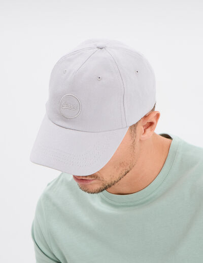 Casquette gris clair homme