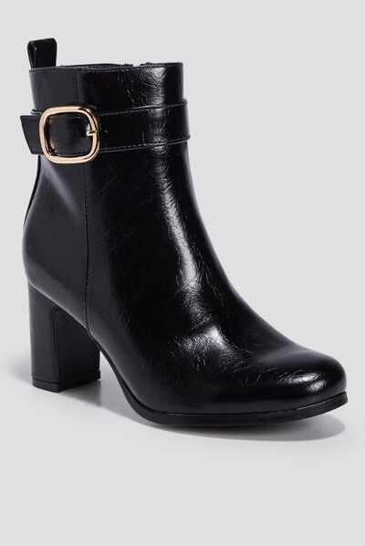Bottines à talons noir femme