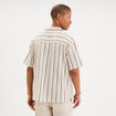 Chemise coton col cubain manches courtes ivoire homme
