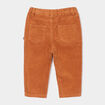 Pantalon droit velours côtelé marron cognac bébé garçon