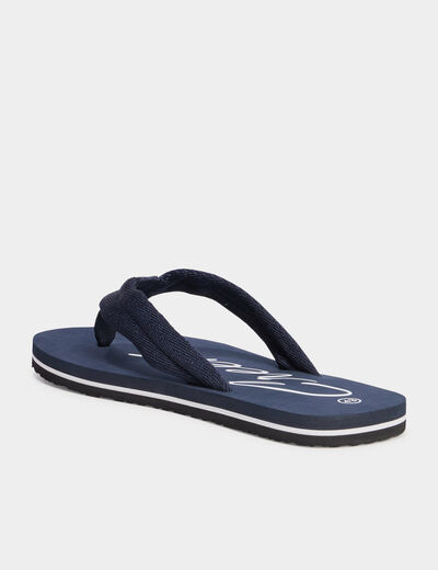 Tongs bleu marine homme