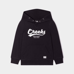 sweat a capuche hoodie droit creeks noir garcon Sweat à capuche hoodie droit Creeks noir garçon