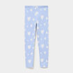 Legging taille &eacute;lastiqu&eacute;e coton bleu pastel fille