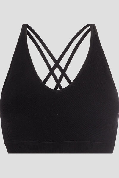 Soutien-gorge brassière noir femme