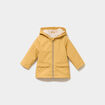 Parka imperm&eacute;able d&eacute;perlante fourr&eacute;e jaune moutarde b&eacute;b&eacute; gar&ccedil;on