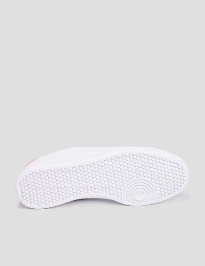 Tennis basses à lacets bout rond rose femme