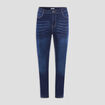 Jeans regular taille haute grande taille denim brut femme grande taille