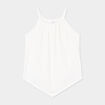 Débardeur dentelle encolure américaine blanc femme grande taille