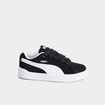 Baskets basses &agrave; lacets en cuir Puma noir gar&ccedil;on