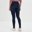 Jegging slim taille haute denim blue black femme