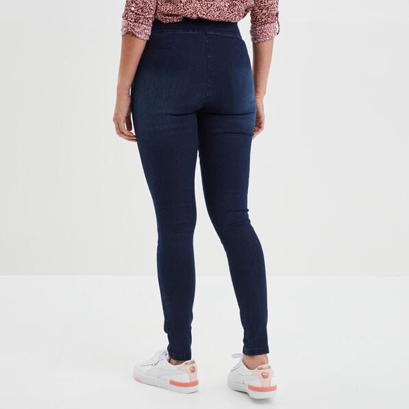 jegging slim taille haute denim blue black femme Jegging slim taille haute denim blue black femme