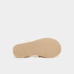 Sandales plates jaune or fille