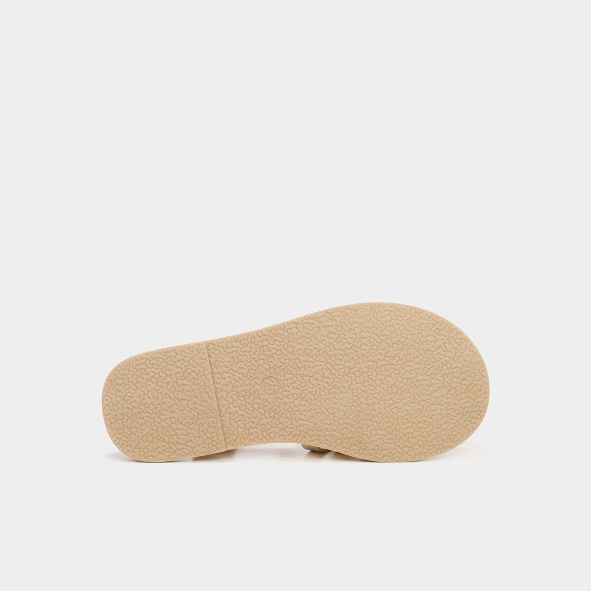 Sandales plates jaune or fille
