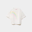 T-shirt sequins avec bas &eacute;lastiqu&eacute; ivoire fille