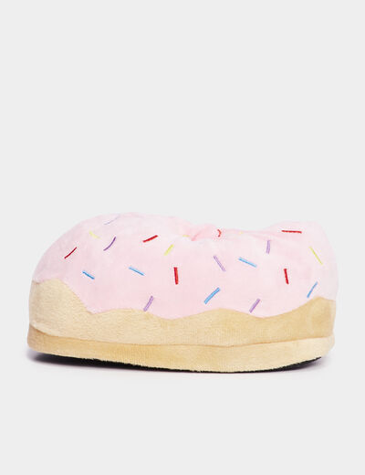 Chaussons aspect velours multicolore fille