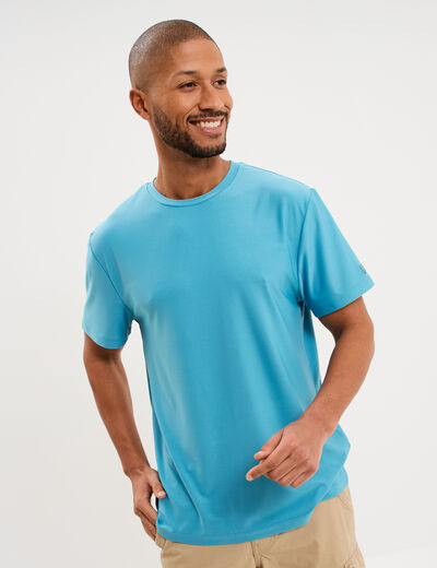 T-shirt confort respirant bleu clair homme