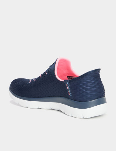 Baskets running Slip-ins Skechers bleu femme