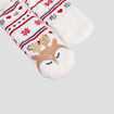 Chaussettes d'intérieur de Noël multicolore femme