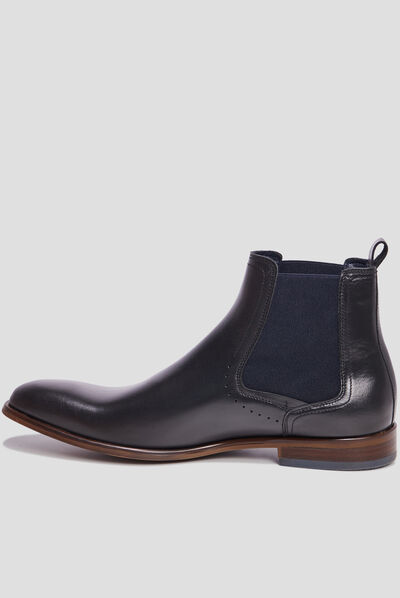 Bottines chelsea Beavy en cuir noir homme